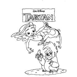 Malvorlage: Tarzan (Animierte Filme) #131082 - Kostenlose Malvorlagen zum Ausdrucken