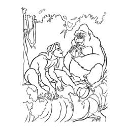 Malvorlage: Tarzan (Animierte Filme) #131083 - Kostenlose Malvorlagen zum Ausdrucken