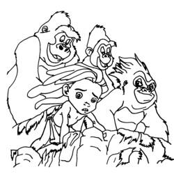 Malvorlage: Tarzan (Animierte Filme) #131131 - Kostenlose Malvorlagen zum Ausdrucken