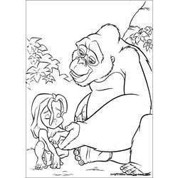 Malvorlage: Tarzan (Animierte Filme) #131148 - Kostenlose Malvorlagen zum Ausdrucken