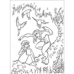 Malvorlage: Tarzan (Animierte Filme) #131181 - Kostenlose Malvorlagen zum Ausdrucken
