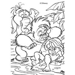 Malvorlage: Tarzan (Animierte Filme) #131196 - Kostenlose Malvorlagen zum Ausdrucken