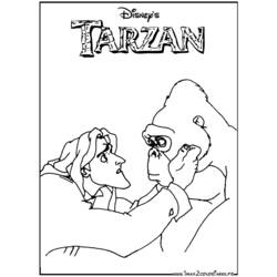 Malvorlage: Tarzan (Animierte Filme) #131307 - Kostenlose Malvorlagen zum Ausdrucken