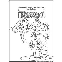 Malvorlage: Tarzan (Animierte Filme) #131326 - Kostenlose Malvorlagen zum Ausdrucken