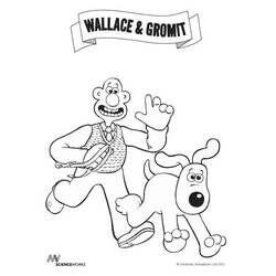 Zeichnungen zum Ausmalen: Wallace und Gromit - Kostenlose Malvorlagen zum Ausdrucken