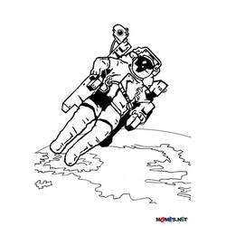Malvorlage: Astronaut (Berufe und Berufe) #87601 - Kostenlose Malvorlagen zum Ausdrucken
