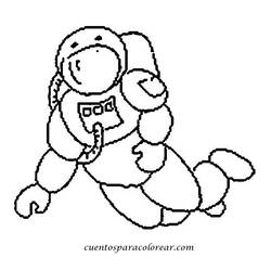 Malvorlage: Astronaut (Berufe und Berufe) #87602 - Kostenlose Malvorlagen zum Ausdrucken