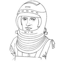 Malvorlage: Astronaut (Berufe und Berufe) #87604 - Kostenlose Malvorlagen zum Ausdrucken