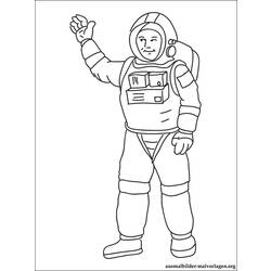 Malvorlage: Astronaut (Berufe und Berufe) #87717 - Kostenlose Malvorlagen zum Ausdrucken