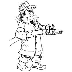 Malvorlage: Feuerwehrmann (Berufe und Berufe) #105517 - Kostenlose Malvorlagen zum Ausdrucken