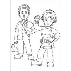 Malvorlage: Feuerwehrmann (Berufe und Berufe) #105621 - Kostenlose Malvorlagen zum Ausdrucken
