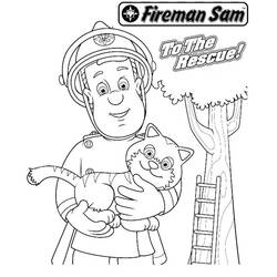 Malvorlage: Feuerwehrmann (Berufe und Berufe) #105625 - Kostenlose Malvorlagen zum Ausdrucken