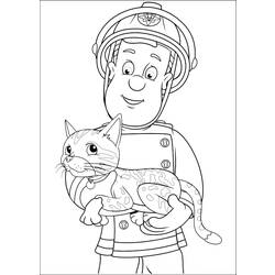 Malvorlage: Feuerwehrmann (Berufe und Berufe) #105729 - Kostenlose Malvorlagen zum Ausdrucken