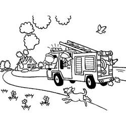 Malvorlage: Feuerwehrmann (Berufe und Berufe) #105747 - Kostenlose Malvorlagen zum Ausdrucken