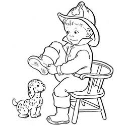 Malvorlage: Feuerwehrmann (Berufe und Berufe) #105751 - Kostenlose Malvorlagen zum Ausdrucken