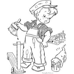 Malvorlage: Heimwerker (Berufe und Berufe) #90365 - Kostenlose Malvorlagen zum Ausdrucken
