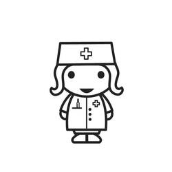 Malvorlage: Krankenschwester / Krankenschwester (Berufe und Berufe) #170405 - Kostenlose Malvorlagen zum Ausdrucken