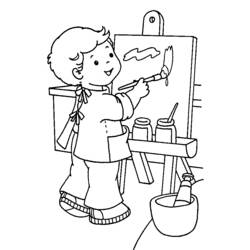 Malvorlage: Maler (Berufe und Berufe) #104302 - Kostenlose Malvorlagen zum Ausdrucken