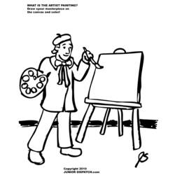 Malvorlage: Maler (Berufe und Berufe) #104382 - Kostenlose Malvorlagen zum Ausdrucken