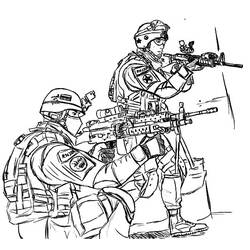 Zeichnungen zum Ausmalen: Militär - Kostenlose Malvorlagen zum Ausdrucken