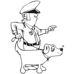 Malvorlage: Polizist (Berufe und Berufe) #105425 - Kostenlose Malvorlagen zum Ausdrucken