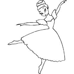 Malvorlage: Tänzerin / Tänzerin (Berufe und Berufe) #92110 - Kostenlose Malvorlagen zum Ausdrucken