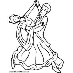 Malvorlage: Tänzerin / Tänzerin (Berufe und Berufe) #92120 - Kostenlose Malvorlagen zum Ausdrucken