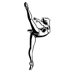 Malvorlage: Tänzerin / Tänzerin (Berufe und Berufe) #92126 - Kostenlose Malvorlagen zum Ausdrucken