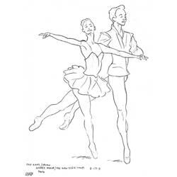 Malvorlage: Tänzerin / Tänzerin (Berufe und Berufe) #92150 - Kostenlose Malvorlagen zum Ausdrucken