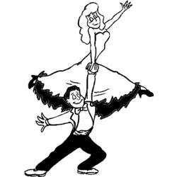 Malvorlage: Tänzerin / Tänzerin (Berufe und Berufe) #92174 - Kostenlose Malvorlagen zum Ausdrucken