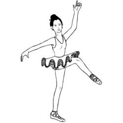 Malvorlage: Tänzerin / Tänzerin (Berufe und Berufe) #92234 - Kostenlose Malvorlagen zum Ausdrucken