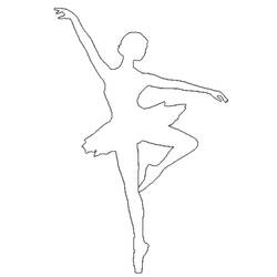 Zeichnungen zum Ausmalen: Tänzerin / Tänzerin - Kostenlose Malvorlagen zum Ausdrucken