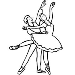 Malvorlage: Tänzerin / Tänzerin (Berufe und Berufe) #92301 - Kostenlose Malvorlagen zum Ausdrucken