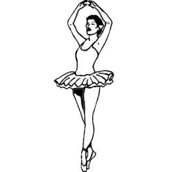 Malvorlage: Tänzerin / Tänzerin (Berufe und Berufe) #92319 - Kostenlose Malvorlagen zum Ausdrucken