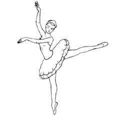 Malvorlage: Tänzerin / Tänzerin (Berufe und Berufe) #92395 - Kostenlose Malvorlagen zum Ausdrucken