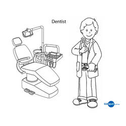 Malvorlage: Zahnarzt (Berufe und Berufe) #92816 - Kostenlose Malvorlagen zum Ausdrucken