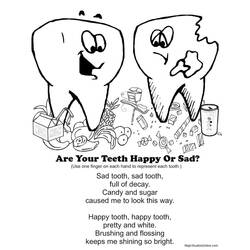 Zeichnungen zum Ausmalen: Zahnarzt - Kostenlose Malvorlagen zum Ausdrucken
