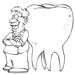 Malvorlage: Zahnarzt (Berufe und Berufe) #92837 - Kostenlose Malvorlagen zum Ausdrucken