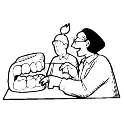 Malvorlage: Zahnarzt (Berufe und Berufe) #92867 - Kostenlose Malvorlagen zum Ausdrucken
