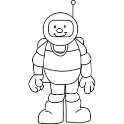 Malvorlage: Astronaut (Berufe und Karrieren) #87594 - Kostenlose Malvorlagen zum Ausdrucken