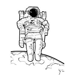 Malvorlage: Astronaut (Berufe und Karrieren) #87596 - Kostenlose Malvorlagen zum Ausdrucken