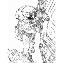 Malvorlage: Astronaut (Berufe und Karrieren) #87599 - Kostenlose Malvorlagen zum Ausdrucken