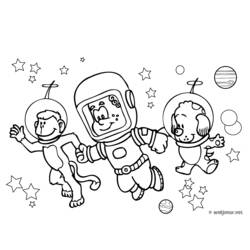 Malvorlage: Astronaut (Berufe und Karrieren) #87614 - Kostenlose Malvorlagen zum Ausdrucken