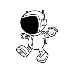 Malvorlage: Astronaut (Berufe und Karrieren) #87617 - Kostenlose Malvorlagen zum Ausdrucken