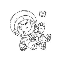 Malvorlage: Astronaut (Berufe und Karrieren) #87619 - Kostenlose Malvorlagen zum Ausdrucken