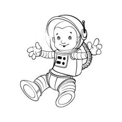 Malvorlage: Astronaut (Berufe und Karrieren) #87630 - Kostenlose Malvorlagen zum Ausdrucken