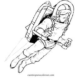 Malvorlage: Astronaut (Berufe und Karrieren) #87646 - Kostenlose Malvorlagen zum Ausdrucken