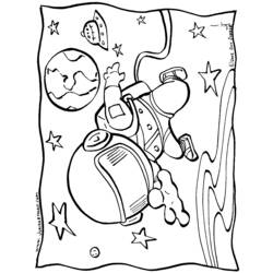Malvorlage: Astronaut (Berufe und Karrieren) #87666 - Kostenlose Malvorlagen zum Ausdrucken