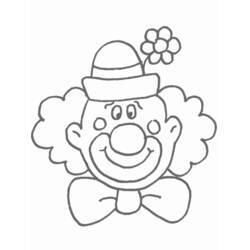 Zeichnungen zum Ausmalen: Clown - Kostenlose Malvorlagen zum Ausdrucken