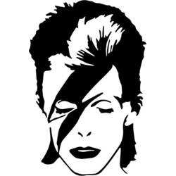 Zeichnungen zum Ausmalen: David Bowie - Kostenlose Malvorlagen zum Ausdrucken